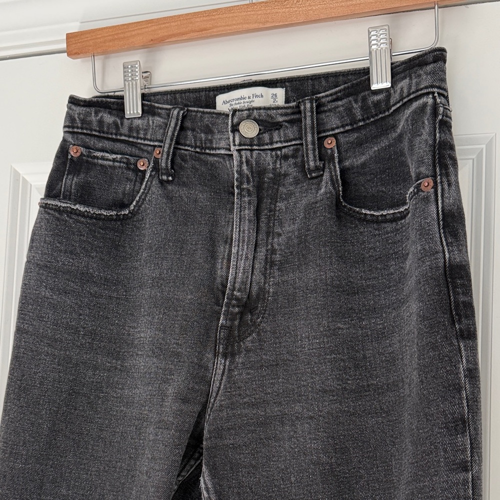 Abercrombie & Fitch Women's Black Boyfriend Jeans